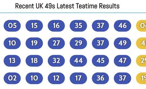 2017 lunchtime results|Results History 2017: UK49s Lunchtime – Latest Lotto.